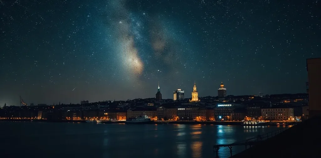 Illustration for the article “Telescopes for Urban Astronomy and Combating Light Pollution”
